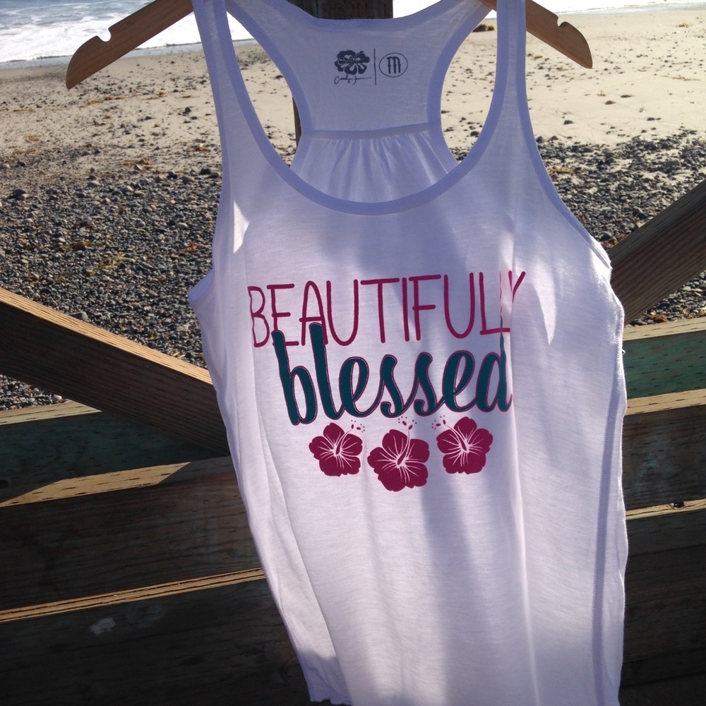 Caligirl, Beautifully Blessed Tank Top